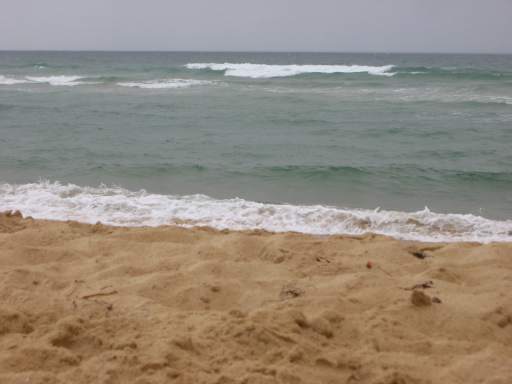 Meer bei Nieselregen (S�dwestblick)