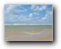 Strand mit Wolken (Westblick)  