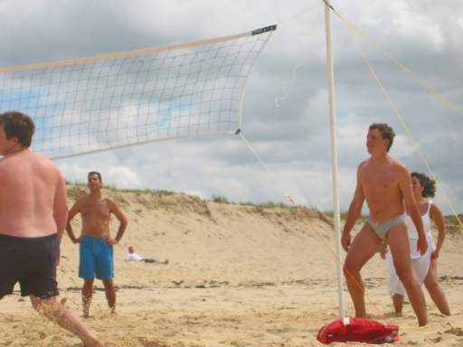 Volleyball mit Toms Netz