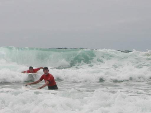 Wellen und Surfschule