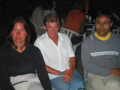 Bei Estell: Sylvie, Maurizio und ???